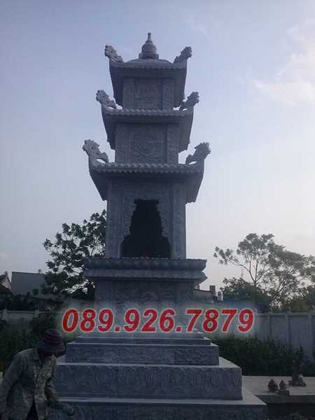 Mẫu mộ tháp bằng đá đép bán Hồ Chí Minh - mộ tháp sư thầy - 7879