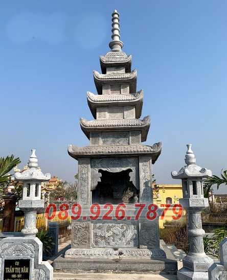 Tháp mộ đá - Mẫu tháp mộ bằng đá đơn giản bán Tây Ninh - mộ sư thầy