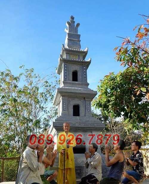 Tháp mộ đá - Mẫu tháp mộ bằng đá đơn giản bán Tây Ninh - mộ sư thầy