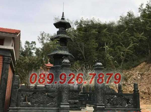 Mẫu mộ tháp bằng đá đép bán Hồ Chí Minh - mộ tháp sư thầy - 7879