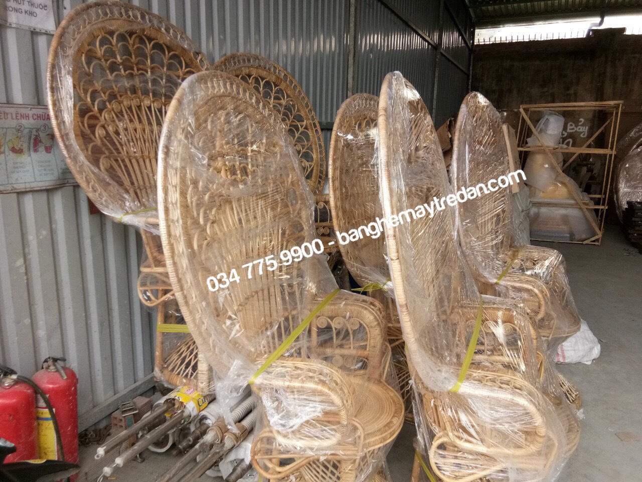 Xưởng đan sofa, salon mây đặt theo yêu cầu
