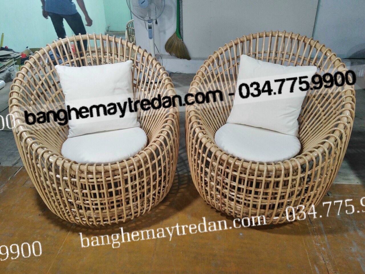 Xưởng đan sofa, salon mây đặt theo yêu cầu