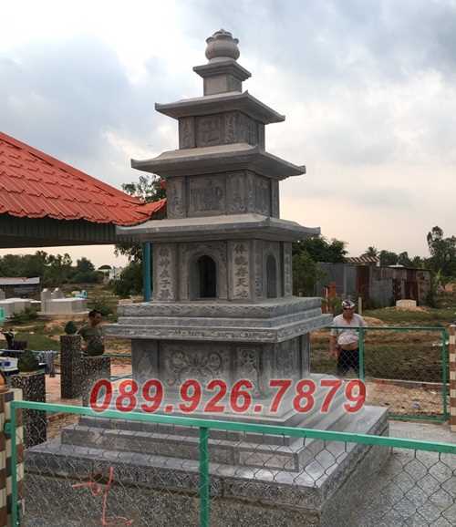 Tháp mộ đá- mẫu mộ tháp bằng đá đẹp bán Đồng Nai, đá xanh, đá tự nhiên