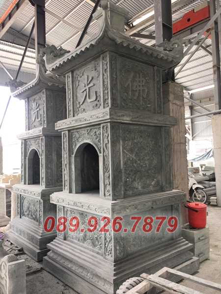 Mẫu tháp mộ bằng đá đơn giản bán Long An - mẫu mộ bằng đá xanh