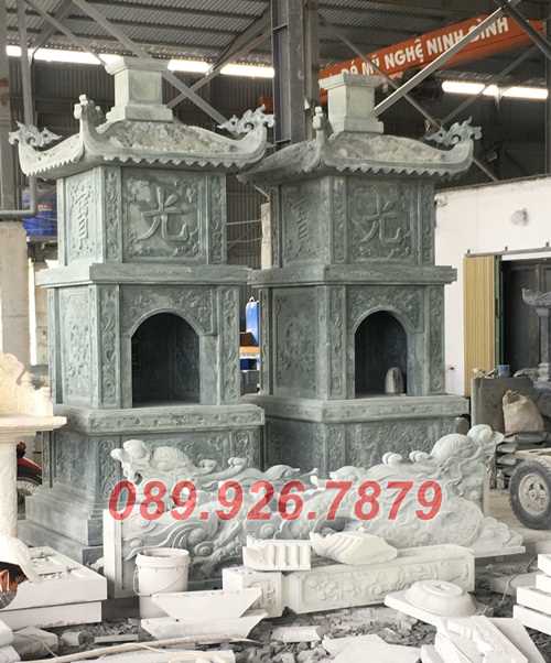 Mẫu tháp mộ bằng đá đơn giản bán Long An - mẫu mộ bằng đá xanh