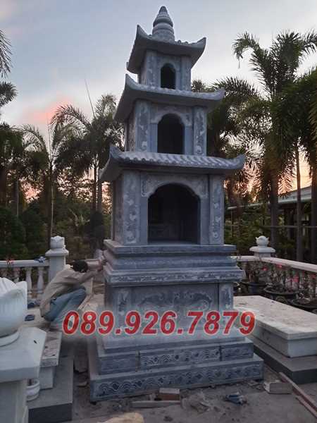 Mẫu mộ tháp bằng đá đẹp bán Vũng Tàu - Mộ bằng đá đơn giản, ông bà