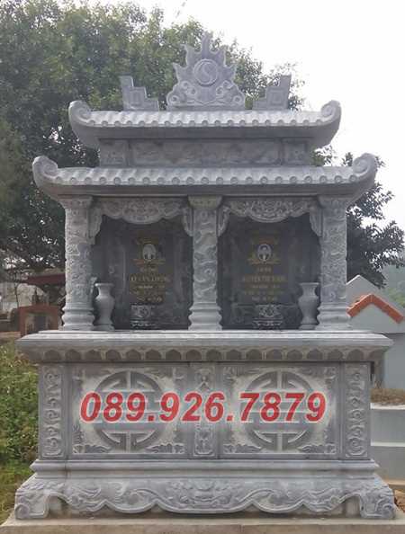 Mộ đá - Mẫu mộ đá đôi đơn giản đẹp tại Sóc Trăng