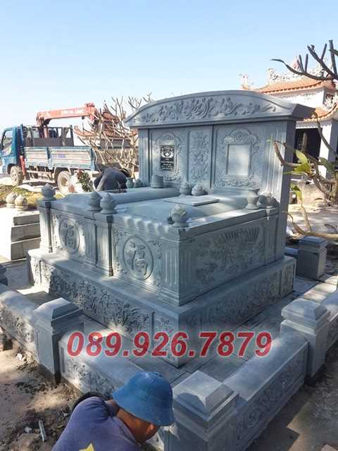 Mộ đá - Mẫu mộ đá đôi đơn giản đẹp tại Sóc Trăng
