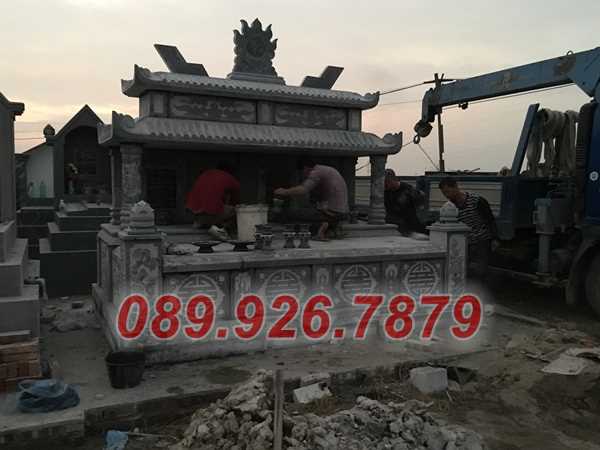 Mộ đá - Mẫu mộ đá đôi đơn giản đẹp tại Sóc Trăng