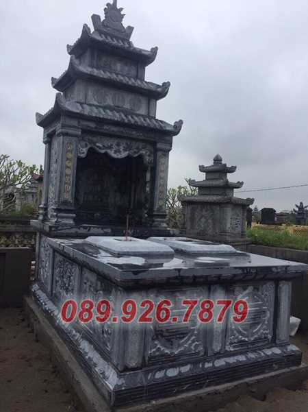 Mộ đá - Mẫu mộ đá đôi đơn giản đẹp tại Sóc Trăng