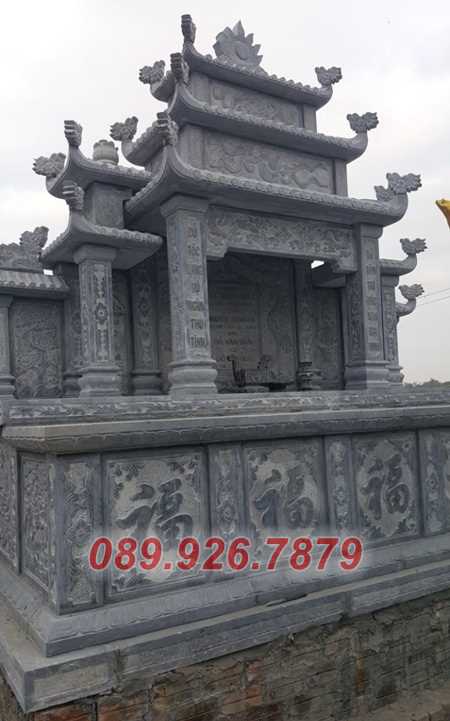 Mộ đá - Mẫu mộ đá đôi đơn giản đẹp tại Sóc Trăng