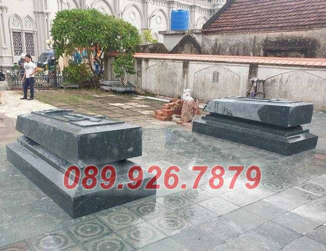 Mẫu mộ đá đẹp tại Bến Tre - Mẫu mộ đôi bằng đá đẹp