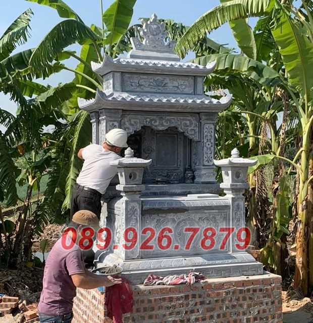 Mẫu mộ đá đôi đẹp bán Trà Vinh - mẫu mộ đá đơn giản - Địa chỉ bán mộ