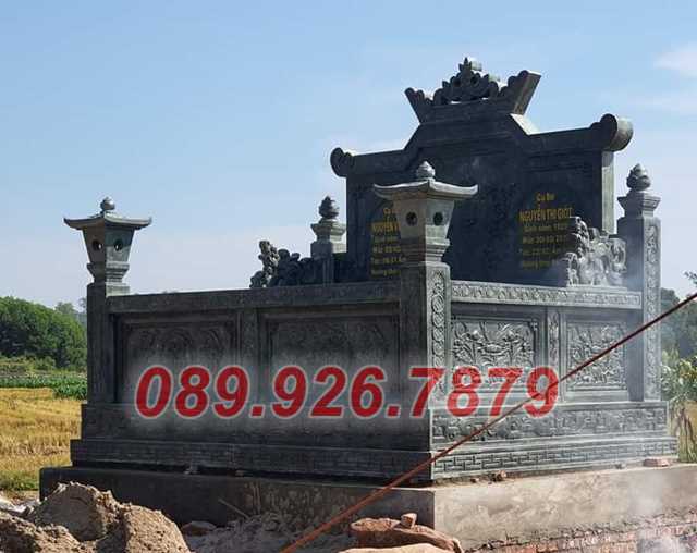Mẫu mộ đá đôi đẹp bán Trà Vinh - mẫu mộ đá đơn giản - Địa chỉ bán mộ