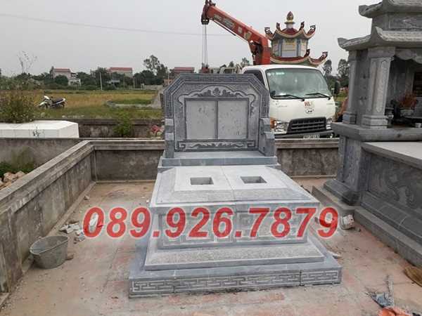 Mộ đá đẹp - Mậu mộ đá đôi cho ông bà cha mẹ gia đình có mái không mái