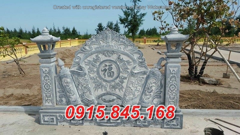 7984 nam định làm cuốn thư bằng đá đẹp - bình phong nhà thờ