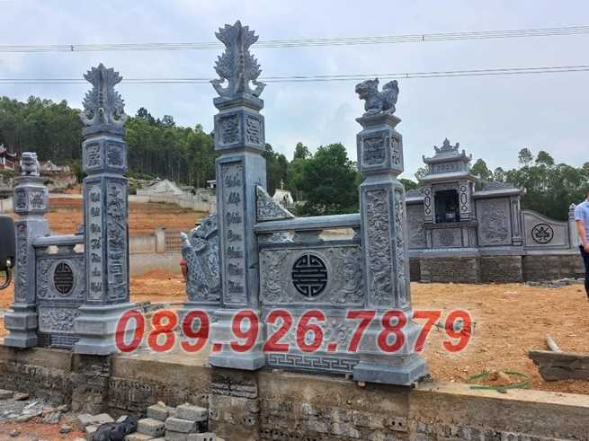 16 mẫu cổng đá xanh đẹp,  khu lăng mộ, nghĩa trang, nhà thờ, đá trắng