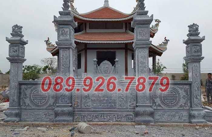 13 mẫu cổng đá đơn giản đẹp, hoa văn đơn giản - Mẫu cổng nhà chùa