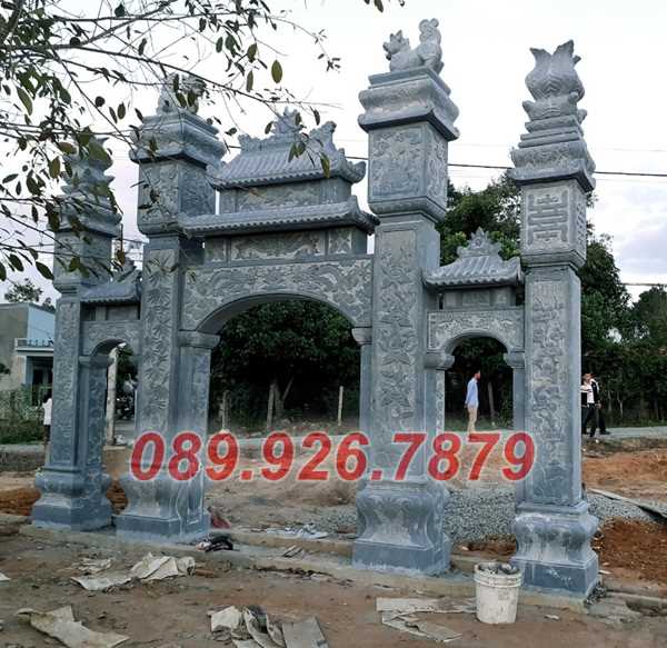 13 mẫu cổng đá đơn giản đẹp, hoa văn đơn giản - Mẫu cổng nhà chùa