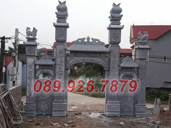 13 mẫu cổng đá đơn giản đẹp, hoa văn đơn giản - Mẫu cổng nhà chùa