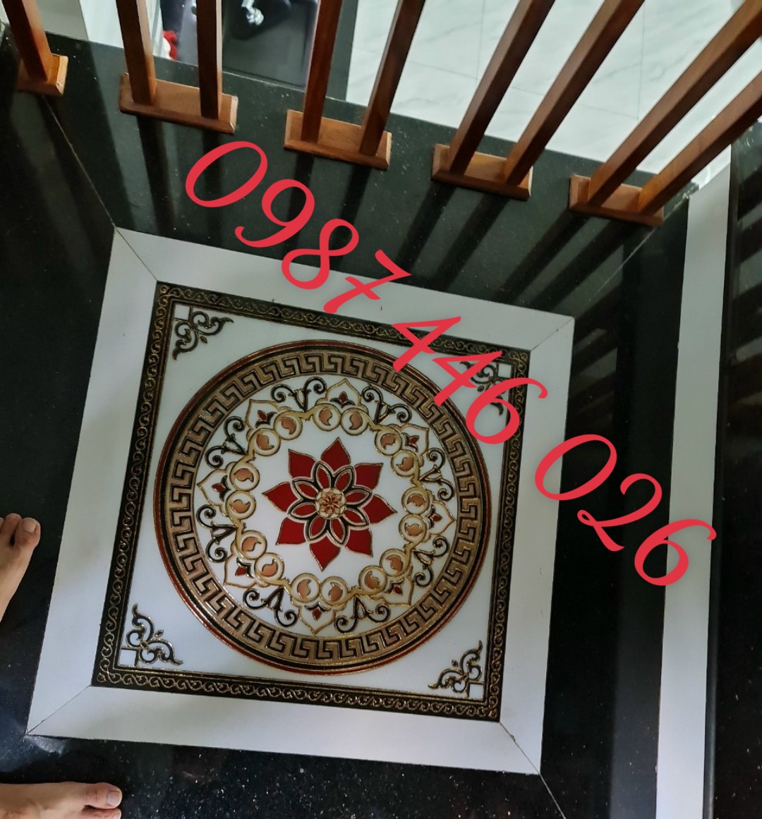 Gạch chiếu  nghỉ, thảm gạch cầu thang trang trí 80x80cm