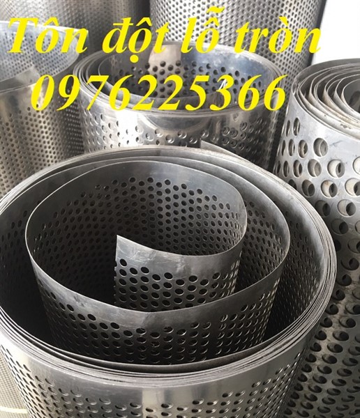 Tấm inox đột lỗ theo yêu cầu  - Tôn mạ kẽm đột lỗ