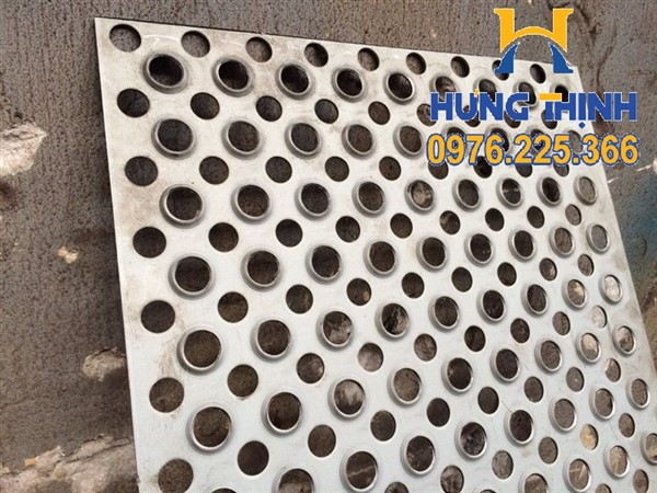 Tấm inox đột lỗ theo yêu cầu  - Tôn mạ kẽm đột lỗ
