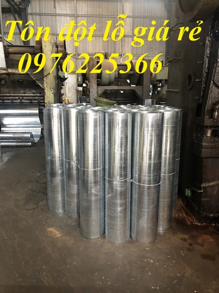 Tấm inox đột lỗ theo yêu cầu  - Tôn mạ kẽm đột lỗ