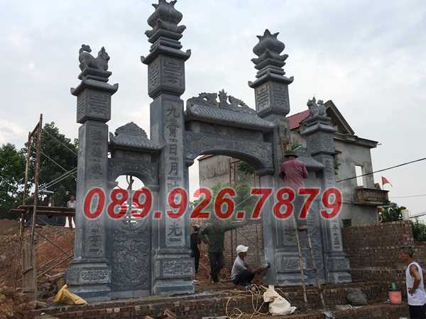 Cổng đá - Mẫu cổng đá đẹp bán Tiền Giang, hoa văn đơn giản, giá rẻ