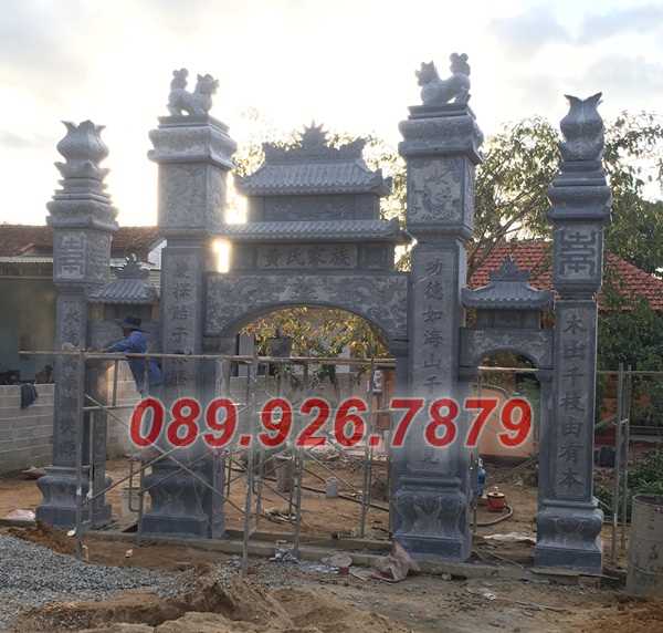 Cổng đá - Mẫu cổng đá đẹp bán Tiền Giang, hoa văn đơn giản, giá rẻ