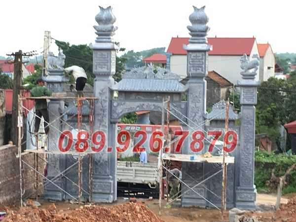 Cổng đá - Mẫu cổng đá đẹp bán Tiền Giang, hoa văn đơn giản, giá rẻ
