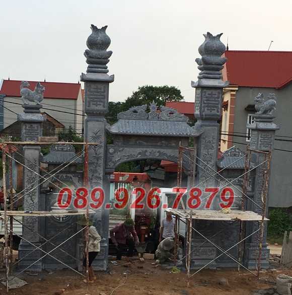 Cổng đá - Mẫu cổng đá đẹp bán Tiền Giang, hoa văn đơn giản, giá rẻ