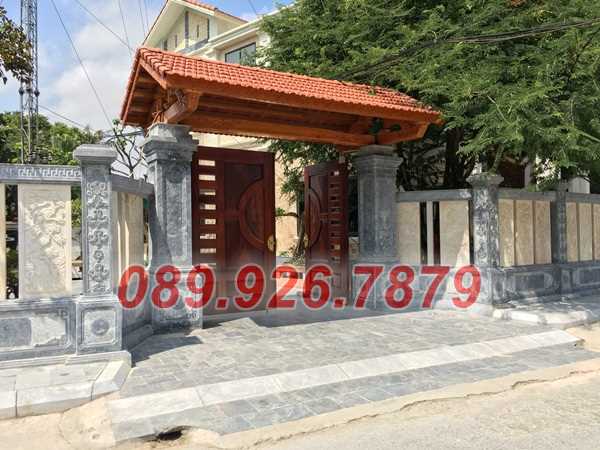 Cổng đá - Mẫu cổng đá đẹp bán Tiền Giang, hoa văn đơn giản, giá rẻ