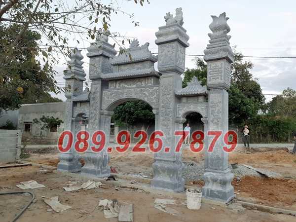 17 mẫu cổng đá đẹp bán Long An- cổng đá khu lăng mộ, nhà chùa
