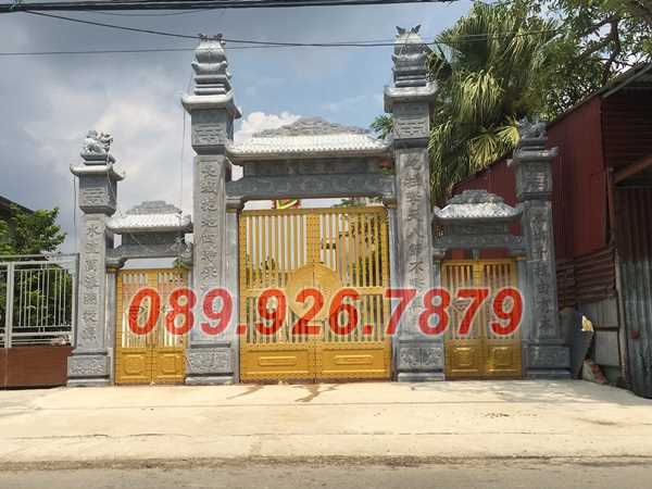 17 mẫu cổng đá đẹp bán Long An- cổng đá khu lăng mộ, nhà chùa