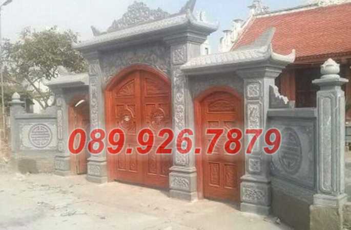 17 mẫu cổng đá đẹp bán Long An- cổng đá khu lăng mộ, nhà chùa