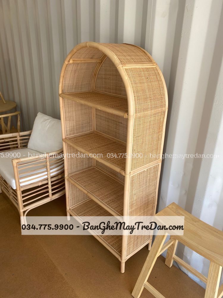 Tủ mây tre tự nhiên để phòng ngủ cho spa, khách sạn cao cấp