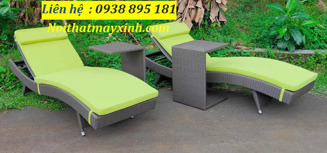 Xưởng sản xuất ghế hồ bơi mây nhựa giá rẻ