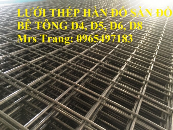 Lưới thép hàn phi 6 a 200x200, lưới thép hàn D6 a 200x200 đổ bê tông