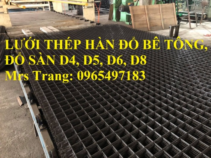 Lưới thép hàn phi 6 a 200x200, lưới thép hàn D6 a 200x200 đổ bê tông