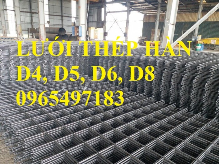 Lưới thép hàn phi 6 a 200x200, lưới thép hàn D6 a 200x200 đổ bê tông