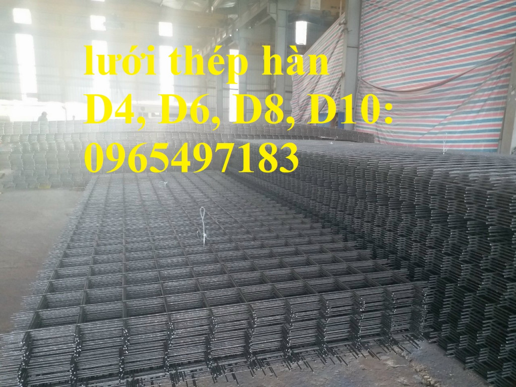 Lưới thép hàn phi 6 a 200x200, lưới thép hàn D6 a 200x200 đổ bê tông