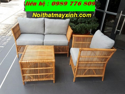 Sofa mây tự nhiên mây tre đan tại hồ chí minh
