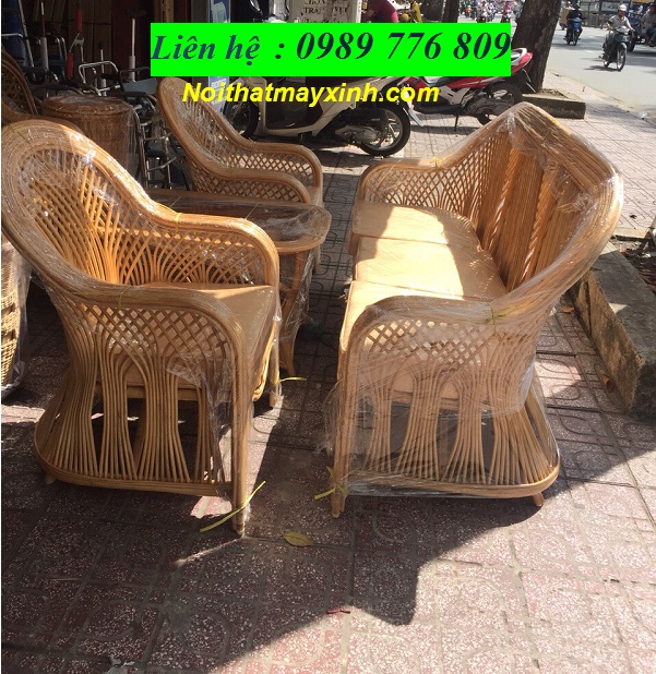 Sofa mây tự nhiên mây tre đan tại hồ chí minh