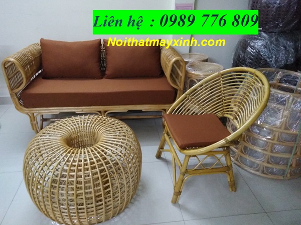 Sofa mây tự nhiên mây tre đan tại hồ chí minh