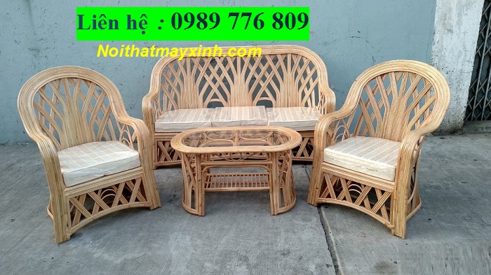 Sofa mây tự nhiên mây tre đan tại hồ chí minh