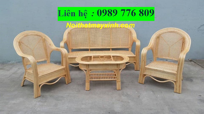 Sofa mây tự nhiên mây tre đan tại hồ chí minh