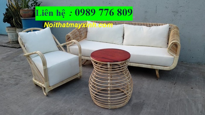 Sofa mây tự nhiên mây tre đan tại hồ chí minh