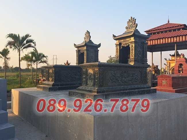 Mộ đá tam cấp bán Khánh Hòa -  Mẫu mộ đá xanh đẹp, mộ đá mái vòm