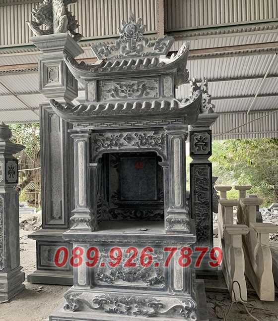 Mộ đá đơn giản - Mẫu mộ đá cao cấp đẹp bán Trà Vinh - Mộ đôi ông bà, c